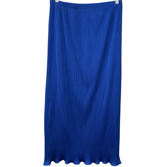 vintage royal blue pull on Lenox Square skirt size - Picture 1 of 9